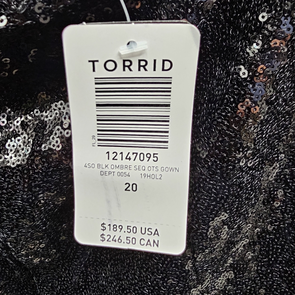 Torrid Black Sequin Dress